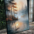 Misty Lake Wall Art