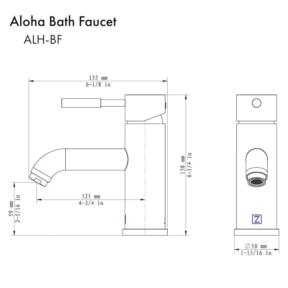 ZLINE Aloha Bath Faucet in Chrome, ALH-BF-CH