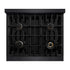 ZLINE 30" Select Dual Fuel Range Gas Cooktop Electric Convection Oven Black Stainless Steel Brass Burners HDRB-BR-30