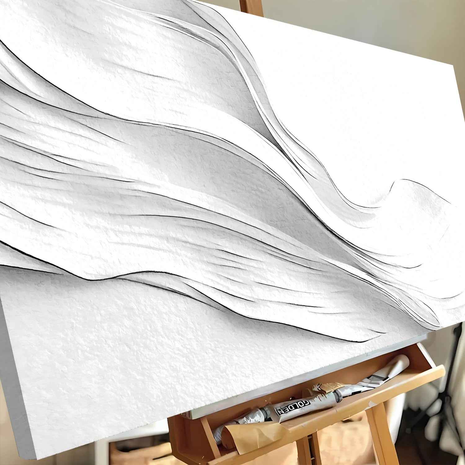 White Minimalist Wall Art