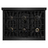 ZLINE 36" Select Gas Range Convection Gas Oven Black Stainless Steel Champagne Bronze HGRBZ-36-CB