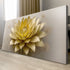 Golden Lotus Minimalist Abstract Wall Art III