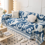 Chenille Sofa Cover Blanket, Couch Cover Blanket Throws for Couches Living Room Furniture Throw Covers