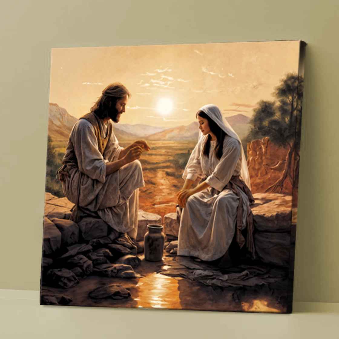 Samaritan at the Well Faith Wall Art III