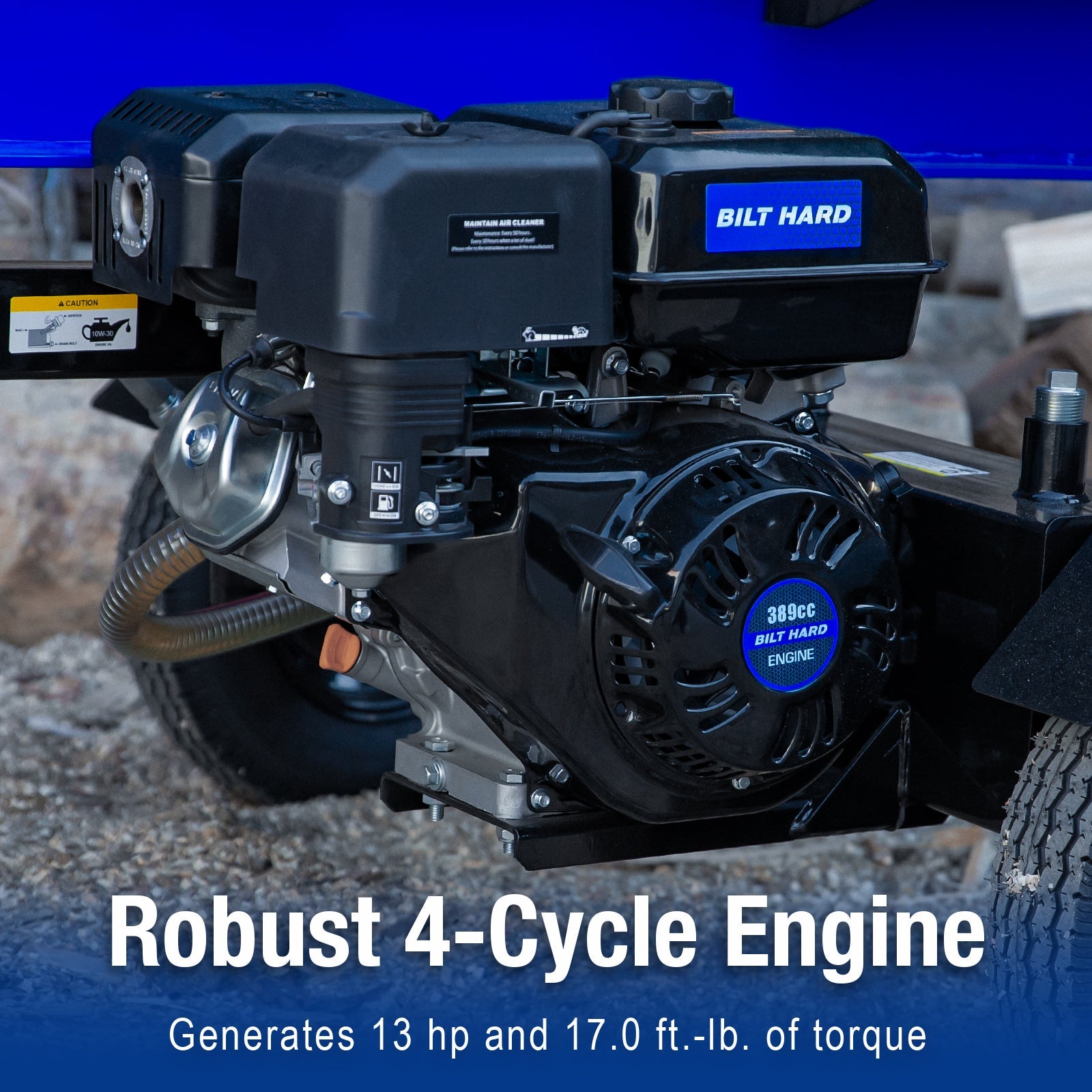 LOG-X Series 40-Ton Full Beam Gas Log Splitter: 13hp 389cc OHV Engine, 23