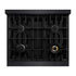 ZLINE 30" Dual Fuel Range, Gas Cooktop, Electric Convection Oven Black Stainless Steel, CDRB-30