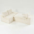 Modular Sofa, Convertible Twin Seat With Chaise Lounge