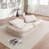 Upholstered Human Dog Bed And Pets, Bean Bag Floor Sofa With Massage Pillow, 5 Adjustable Positions & 2 Soft Pillows