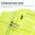 20'/24'/28' 3-Piece PC Spinner Wheel Luggage Set (Yellow+Green)