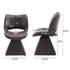 Modern Swivel Dining Chair With High Back