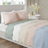 3 Piece Reversible Scalloped Edge Quilt Set - Blue King/Cal King