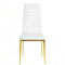 Dining Chair (Set of 4) - Gold / White