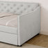 Daybed With Pop Up Trundle And USB Charging Armrest