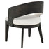Leandro Upholstered Dining Arm Chair Cream (Set of 2)