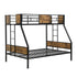 Modern Metal Bunk Bed With Dual Side Ladder And Metal Desig
