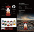 TRU De-LIGHT ROMANTICO LED All-in-One Lamp, Rechargeable, Bluetooth Music Speaker - FIRE RED / YELLOW / AUQA BLUE / GREEN / BLACK