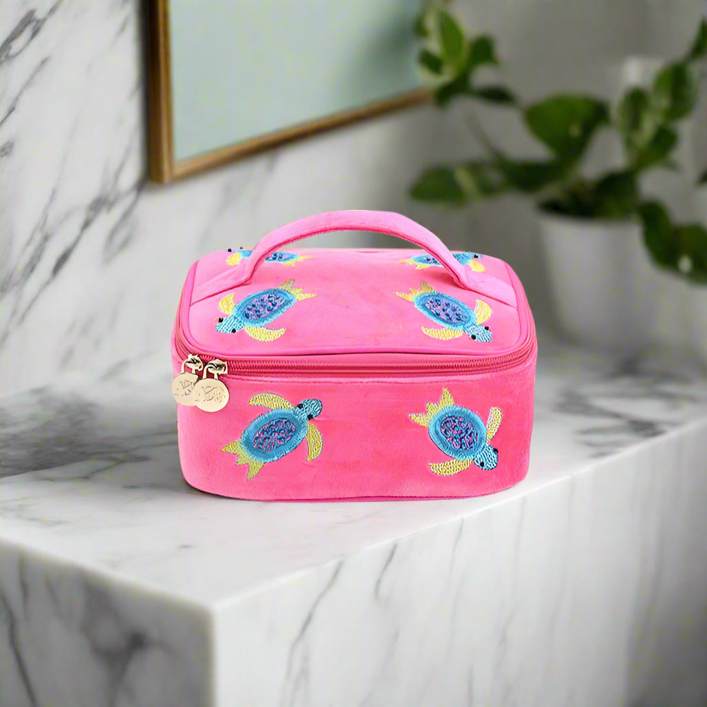 Velvet Jewelry Box – Hand-Stitched Travel & Home Organizer with Removable Tray