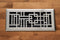 Steel Capitman Art Deco Vent Cover - Brushed Nickel