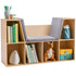 Walker Edison | Modern 6 Cubby Natural Wood Reading Nook Bench
