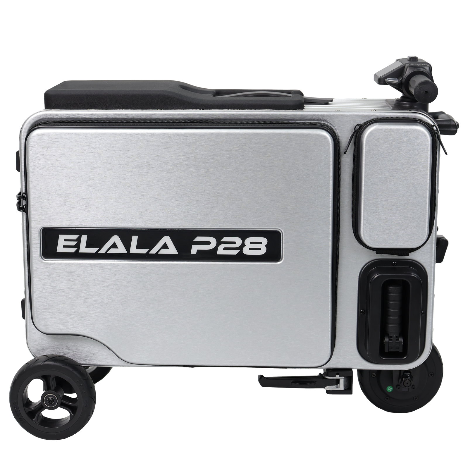 Elala P28 - Silver Motorized Suitcase