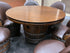 Wine Barrel Poker Set with Removable Dining Top - Game Table & Barrel Chair - Wine Barrel Table for Dining and Poker