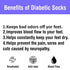 6 Pairs Physicians Approved Diabetic Crew Socks Unisex Black/Grey/White