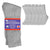 6 Pairs Physicians Approved Diabetic Crew Socks Unisex Black/Grey/White