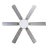 60" Modern Satin Nickel DC Motor Downrod Mount Reversible Ceiling Fan with Lighting and Remote Control
