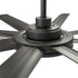 60" Black Led Indoor Ceiling Fan with Remote 8 Blade