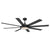 60" Black Led Indoor Ceiling Fan with Remote 8 Blade