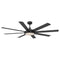 60" Black Led Indoor Ceiling Fan with Remote 8 Blade
