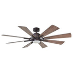 60" Oretha Windmill 8 Blade Led Indoor Oil Rubbed Bronze Ceiling Fan with Remote And Light Kit Included