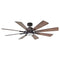 60" Oretha Windmill 8 Blade Led Indoor Oil Rubbed Bronze Ceiling Fan with Remote And Light Kit Included