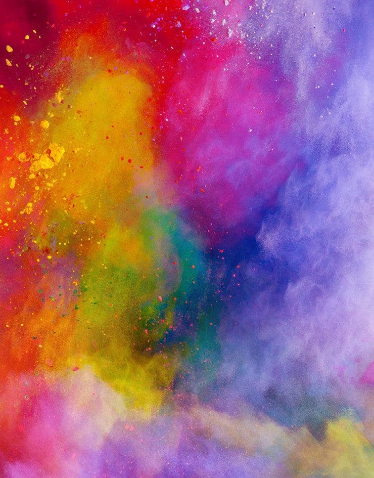 Wall Mural Decal Sticker Burst of Color Powder Abstract #6006