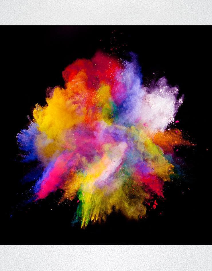 Wall Mural Decal Sticker Burst of Color Powder Abstract #6006