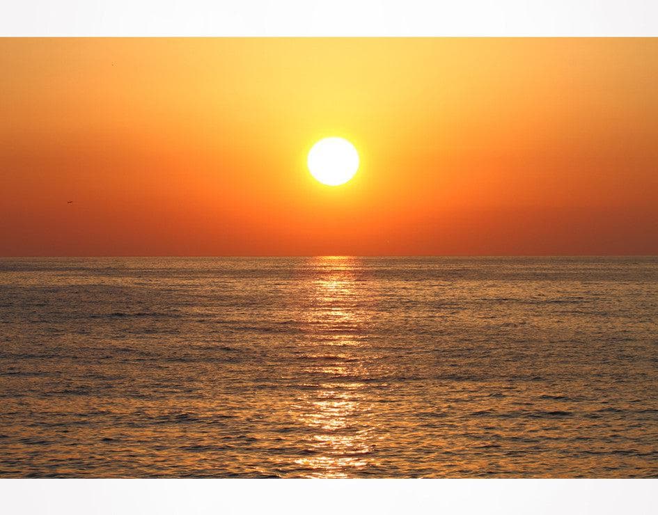 Sunset Over Ocean Wall Mural Decal Sticker #6008