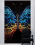 Large Swirl Butterfly Wall Graphic Mural #6024