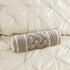 7 Piece Tufted Comforter Set Ivory Queen