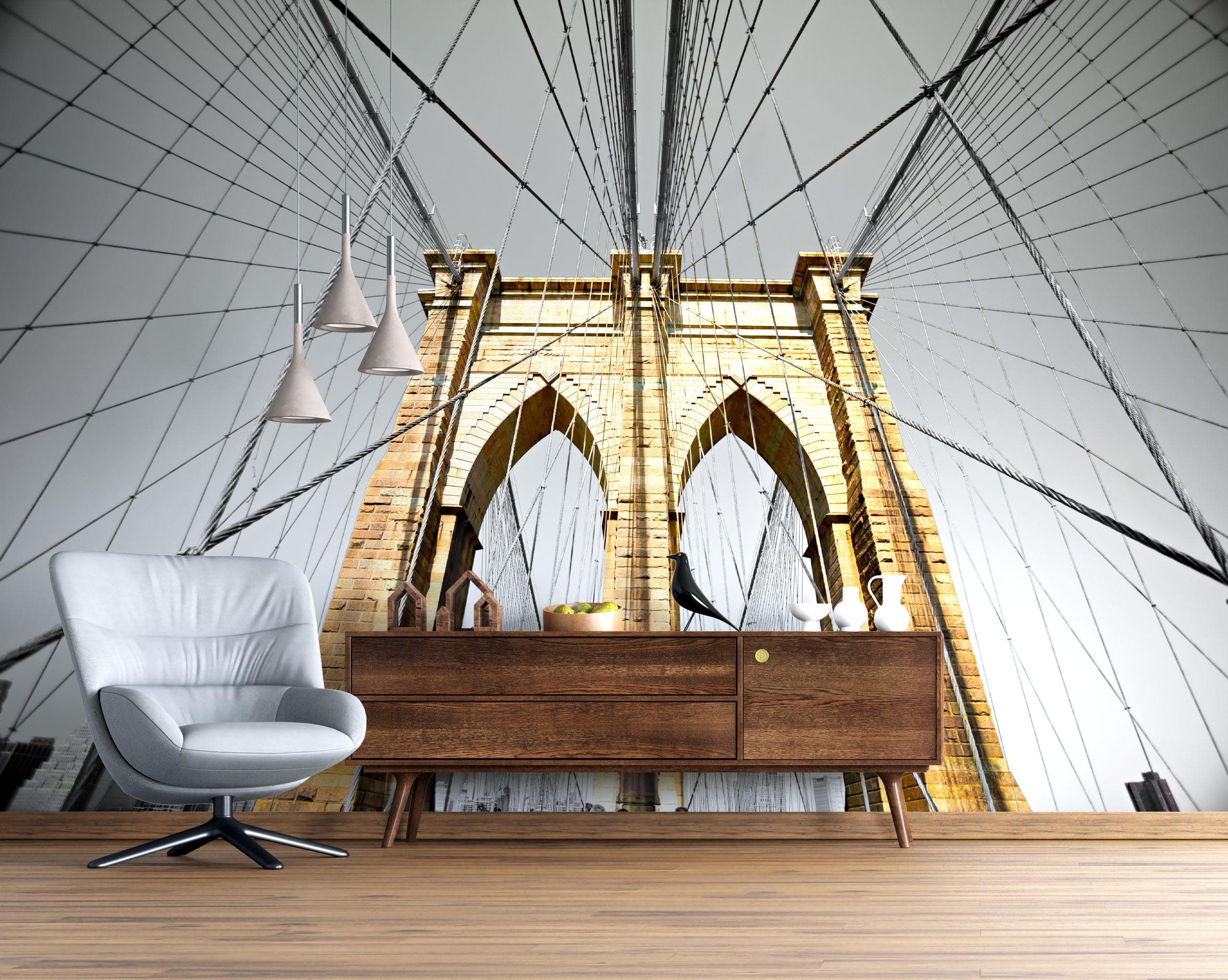 New York City Brooklyn Bridge Wall Mural #6042