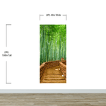 Japanese Bamboo Forest Arashiyama Woods Wall Mural #6043