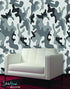 Urban Gray Military Combat Camo Camouflage Wall Mural #6063