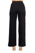 For the Republic Elastic Mid Waist Wide Leg Pockets Solid Pull-on Jersey Pant