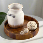 Round Serving Trays - Solid Bottom