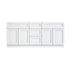60 Inch Classic White Double Sink Bathroom Vanity Combo w/ Drawers
