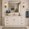 60" Antique White Shaker Single Sink Bathroom Vanity with Drawers