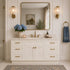 60" Antique White Shaker Single Sink Bathroom Vanity with Drawers