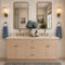 60 Inch Toffee Shaker Double Sink Bathroom Vanity with Drawers