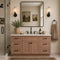 60 Inch Toffee Shaker Single Sink Bathroom Vanity with Drawers