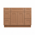 60 Inch Toffee Shaker Single Sink Bathroom Vanity with Drawers