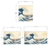 The Great Wave off Kanagawa by Katsushika Hokusai Wall Mural. #6121